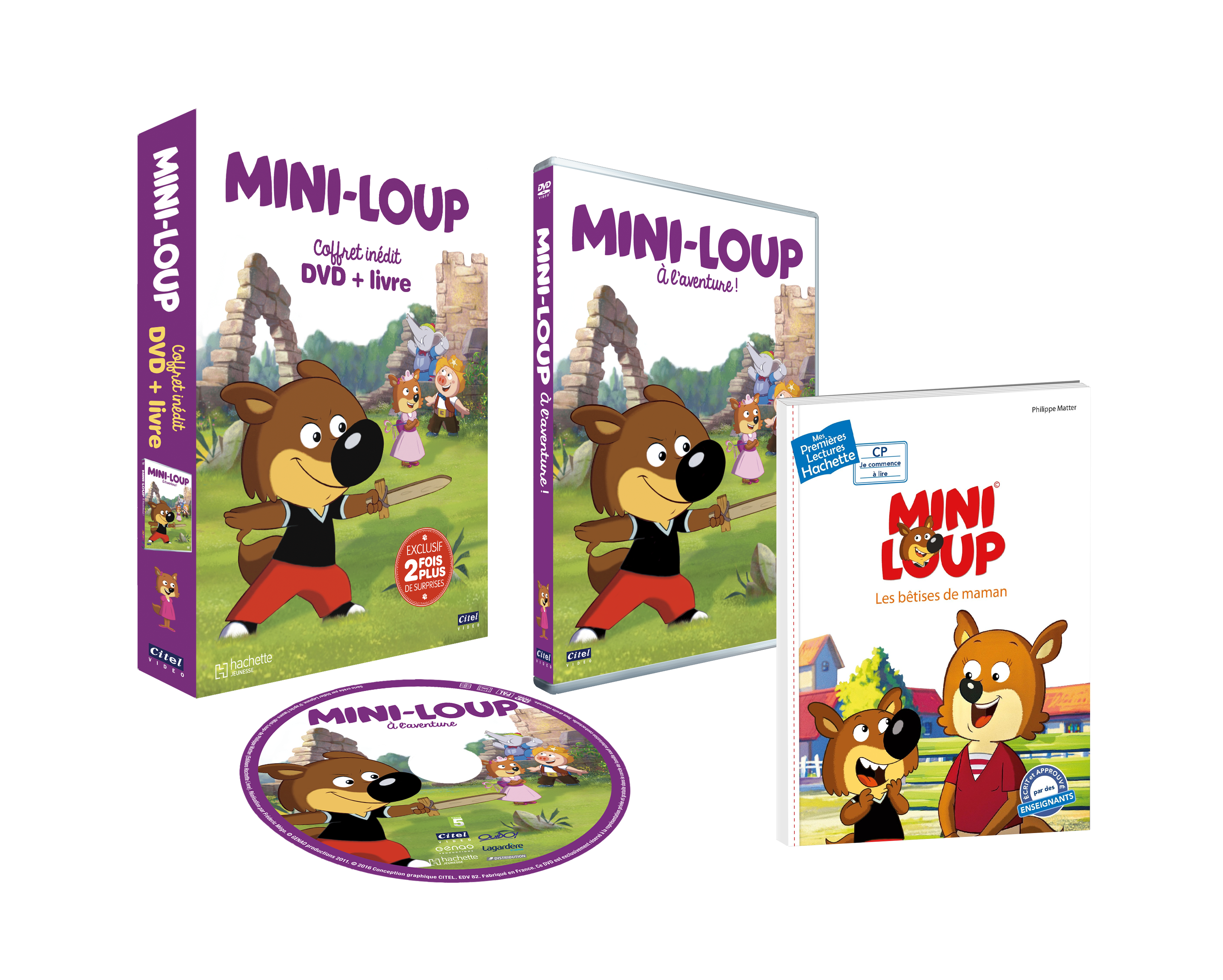 MINI LOUP_3D_COFFRETDVD+LIVRE