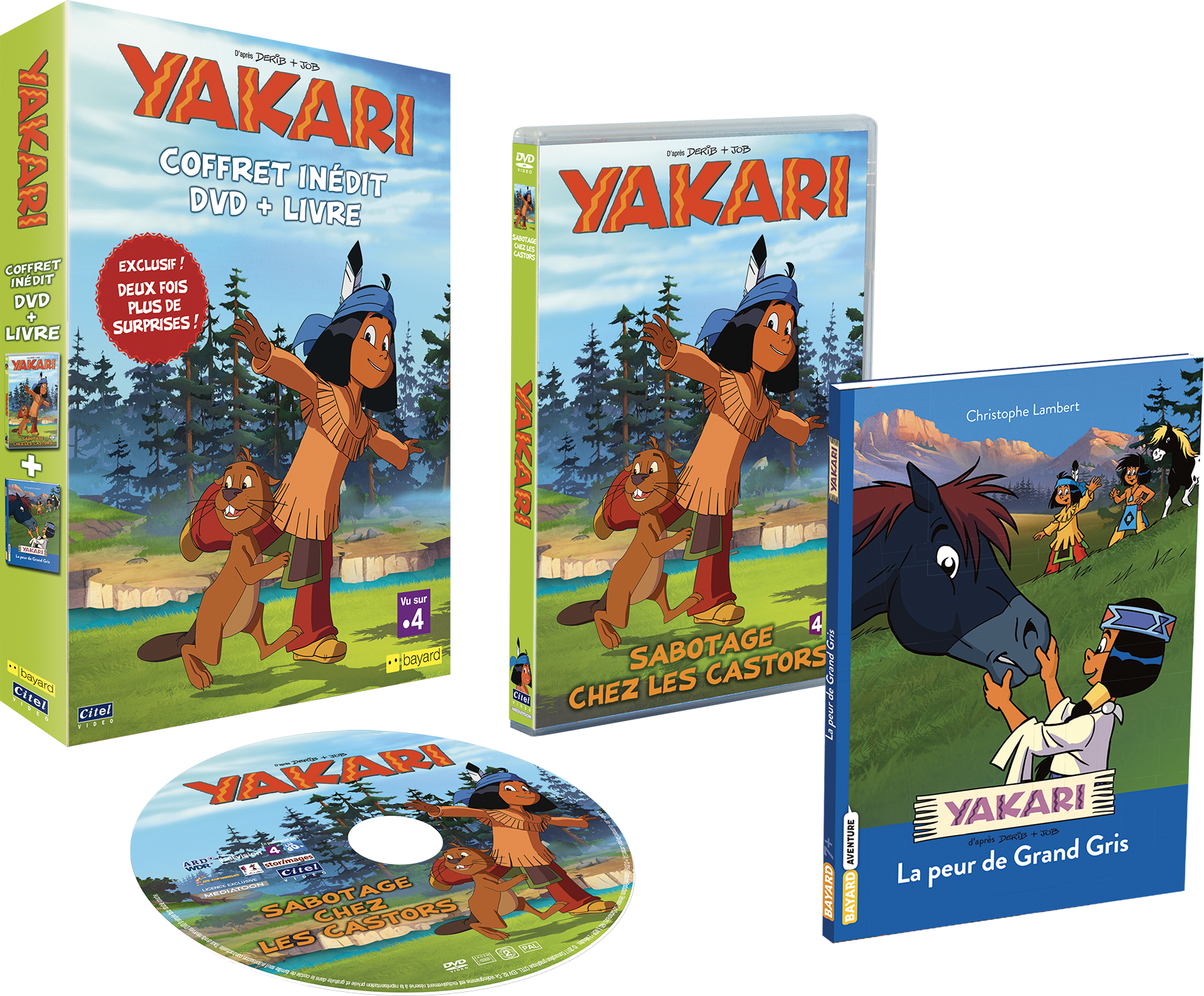 Yakari - coffret DVD + livre
