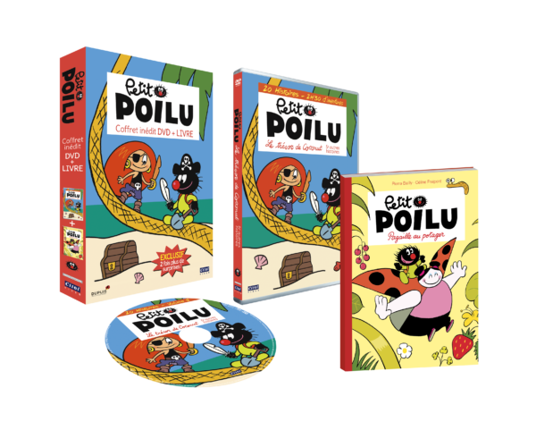 petit poilu livre+DVD 3D eclate